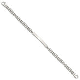 Sterling Silver Polished 4.7mm Fancy Link 8 inch Mens ID Bracelet